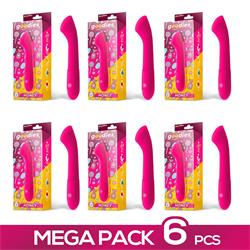 Pack de 6 Honey Fuchsia Vibrator USB Silicone