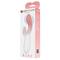 Brighty Vibrator White & Pink Silicone Clave 55