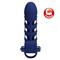 Vibrating Cock Sleeve Blue Silicone Clave 40