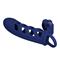 Vibrating Cock Sleeve Blue Silicone Clave 40