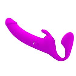 Zanini Vibrating Strapless StrapOn Silicone cl20