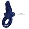 Vibrating Cock Ring Blue Silicone Clave 70