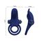 Vibrating Cock Ring Blue Silicone Clave 70