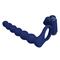 Vibrating Cock Ring Blue Silicone Clave 40