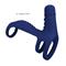 Vibrating Penis Sling Blue Silicone Clave 40