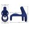 Vibrating Penis Sling Blue Silicone Clave 40