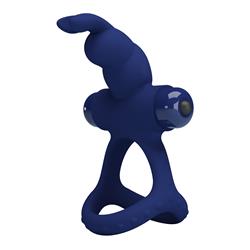 Powerful Vibrating Balls & Cock Ring Blue Clave 70