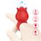 Jae Rose Finger Vibrator USB Red Silicone Clave100