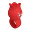 Jae Rose Finger Vibrator USB Red Silicone Clave100