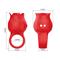 Jae Rose Finger Vibrator USB Red Silicone Clave100