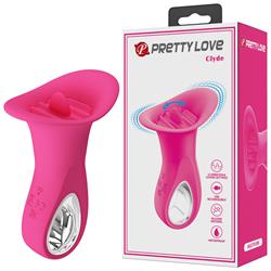 Clyde Vibrating and Licking Silicone Pink cl60