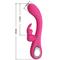 Novak Rabbit Vibrator Silicone Pink cl50