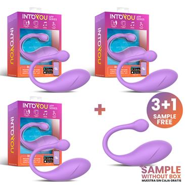 Pck 3+Muestra Bulby Silicone Egg Vibrator Lavende