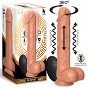 Flavius Dildo con Vibración, Thrusting y Waving 360º 9" - 23 cm