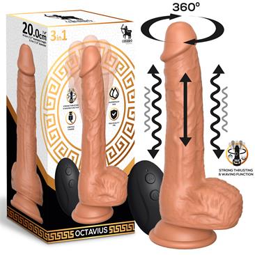 Octavius Thrusting, Waving & Vibrating Dildo Cl.36