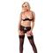 1/2 Cup Bra, G-String, Suspenderbelt & Stockings-M