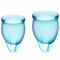 Feel Confident Menstrual Cup Light Blue Clave 60