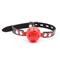 Locking Ball Gags Black/Red