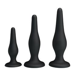 Pack 3 Butt Plug Mini Anal Kit