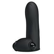 Adonis Finger Sleeve Vibrator Black