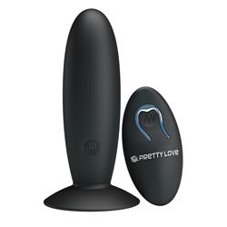 Butt Plug with Remote Control Black