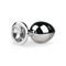 EasyToys Metal Butt Plug No. 2 - Silver/Clear