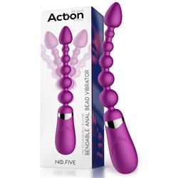 No. Five Bendable Anal Beads Vibrator